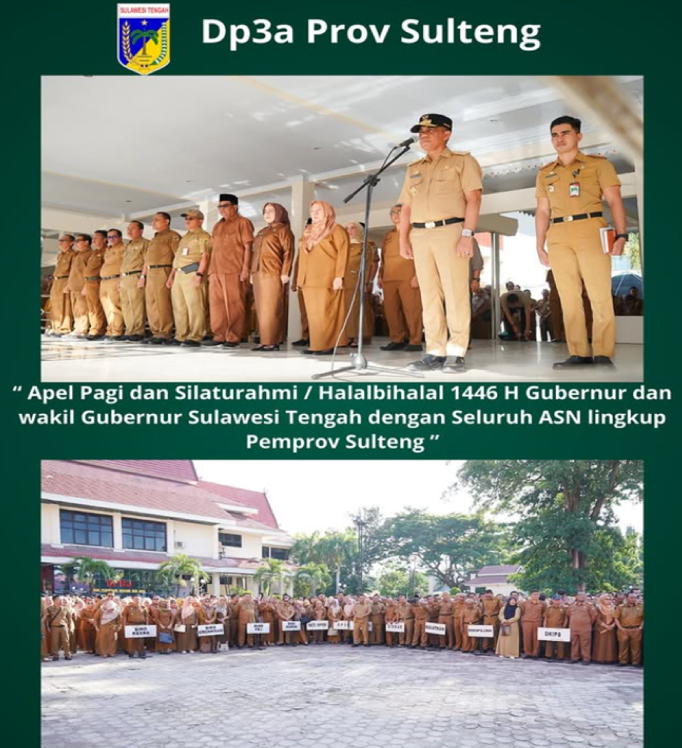 Apel Pagi dan HalalBihalal Pemprov Sulteng bersama Gubernur dan Wakil Gubernur Provinsi Sulawesi Tengah