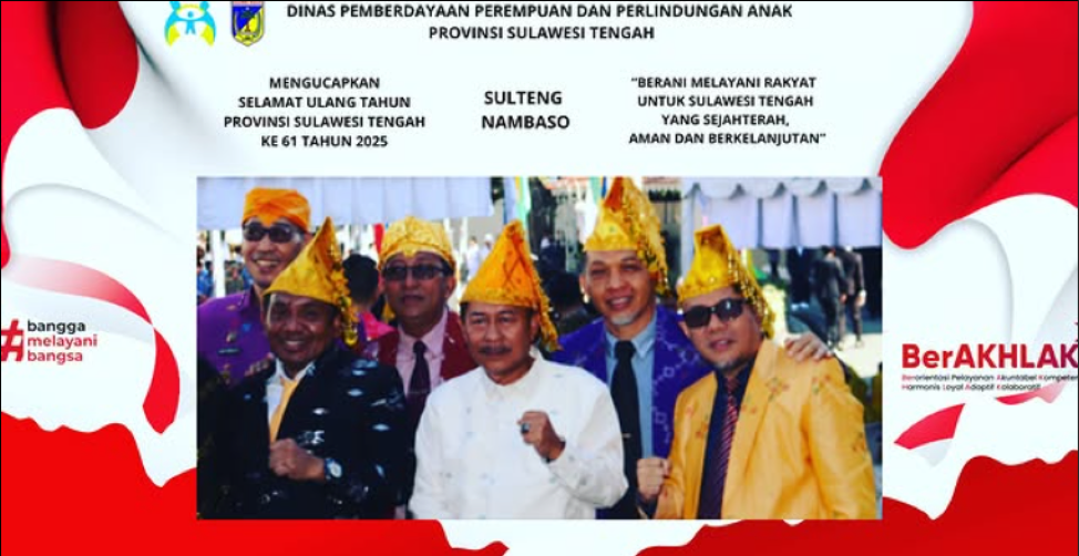 ”Sulteng Nambaso” pada Hari Ulang Tahun Provinsi Sulawesi Tengah Ke 61